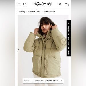 Madewell Holland Quilted Puffer Parka